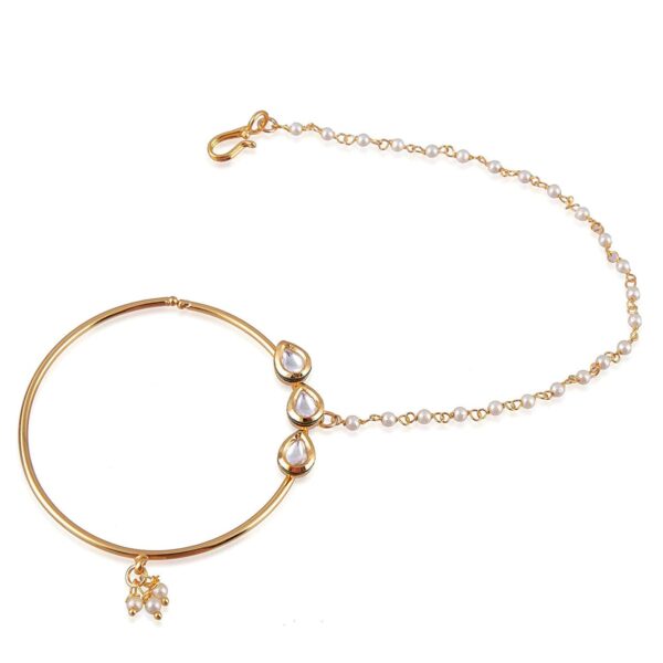 Classic 3 Leaf Kundan Nath
