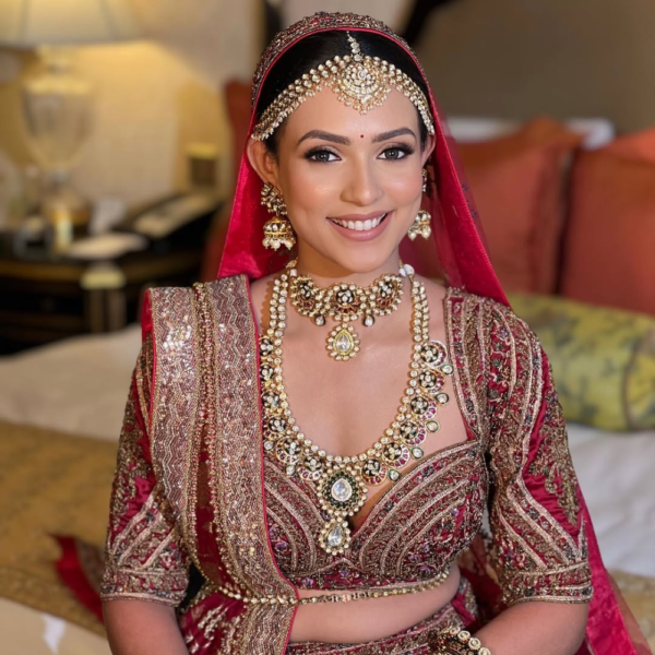 Layered Kundan Polki Bridal Set with Statement Choker