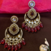 Ruby Elegance Chandbali Earrings - Image 2