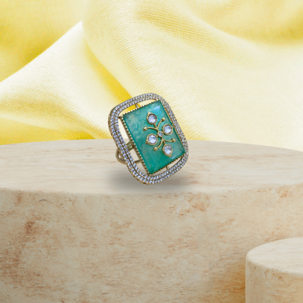 Royal Green Statement Ring