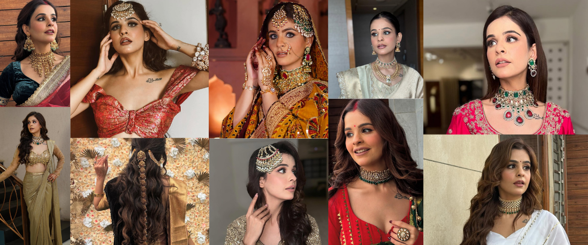 Vanshika Gaba wearing Chinar Jewels