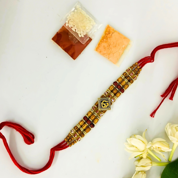 Classic Om Beaded Rakhi