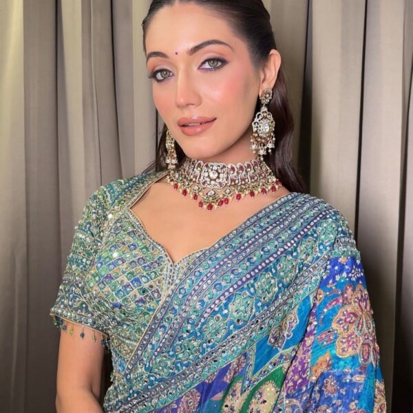 Ruby Kundan Choker Necklace Set Chinar Jewels