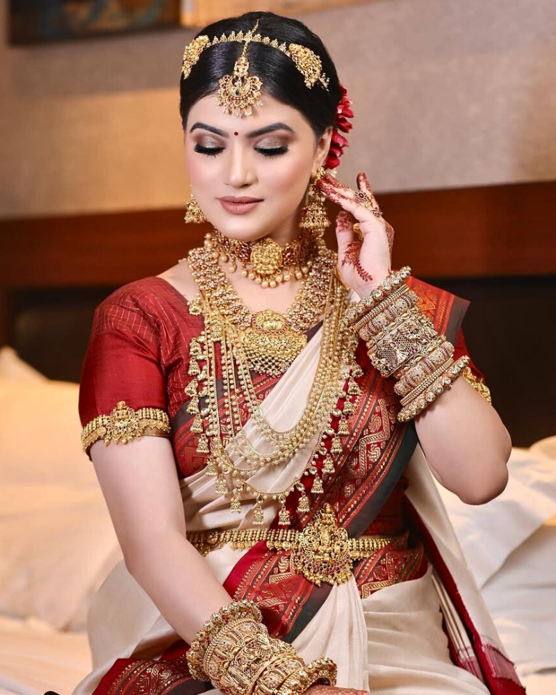 Temple Gold Bridal Set | Chinar Jewels